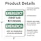 Signmission First Aid Kit Inside Bilingual, 5 in W x Rectangle, Vinyl Decal OS-2PACK-EM-D-57-L-10321 - alternate 6